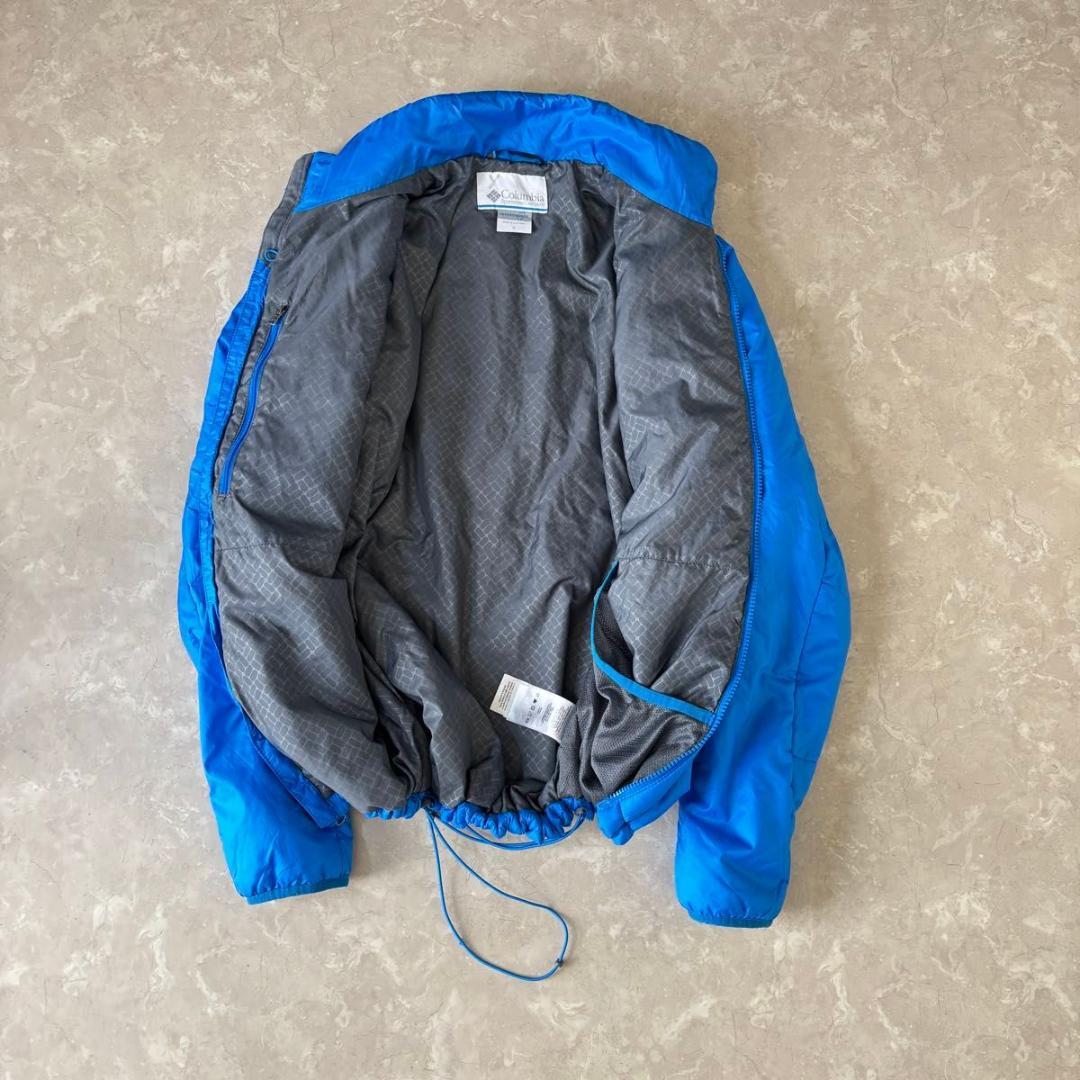 Columbia フーデッド パファージャケット ドローコード 短丈 光沢