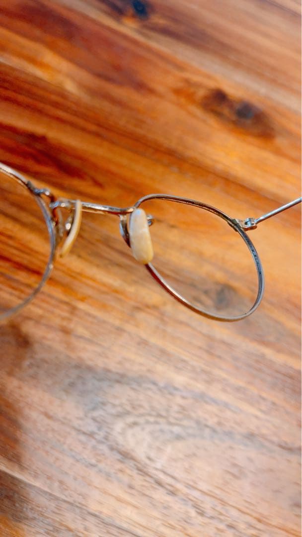 アンティーク　眼鏡　子供サイズ　白蝶貝