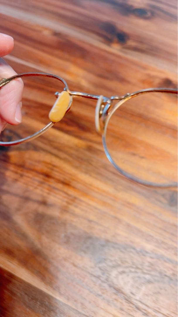 アンティーク　眼鏡　子供サイズ　白蝶貝