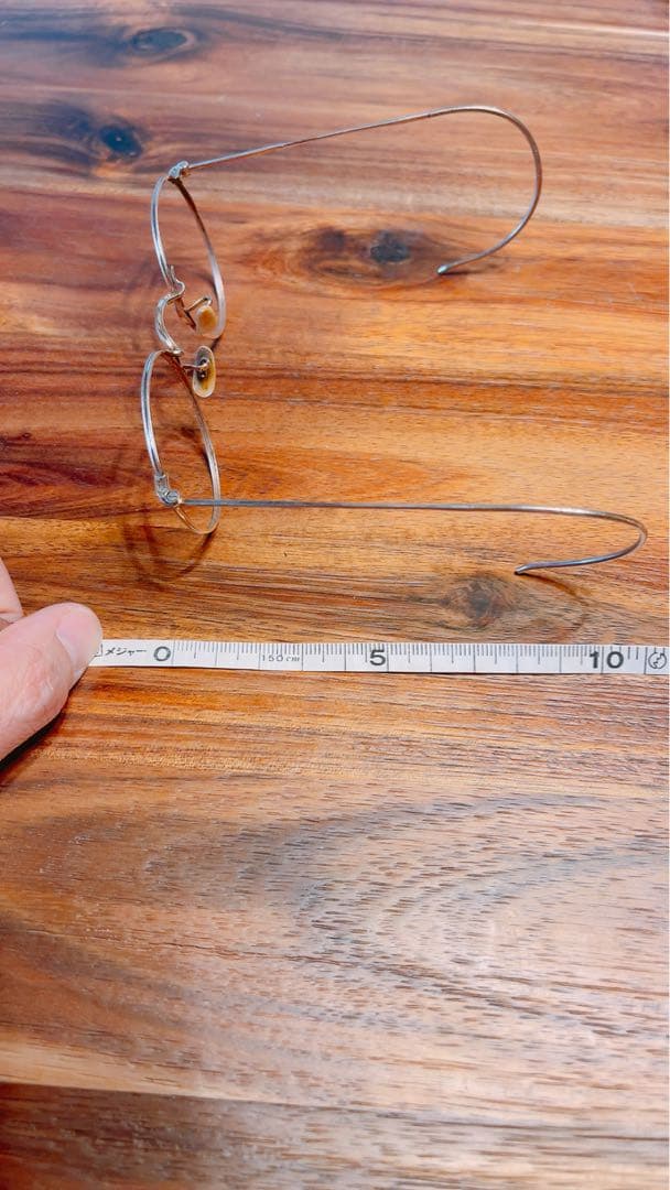 アンティーク　眼鏡　子供サイズ　白蝶貝