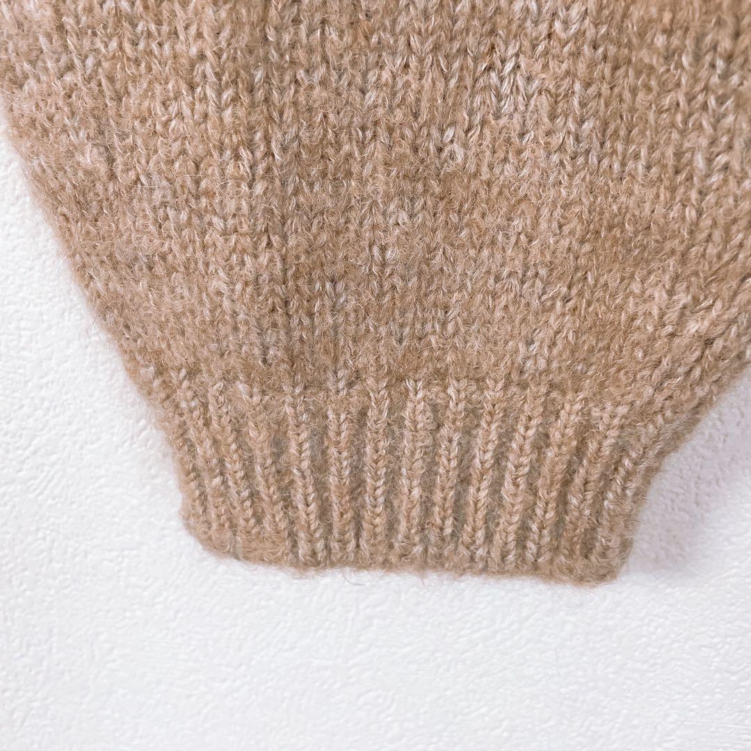 パンツ fofofofa HARVEST WHEAT BEIGE KNIT PANTS