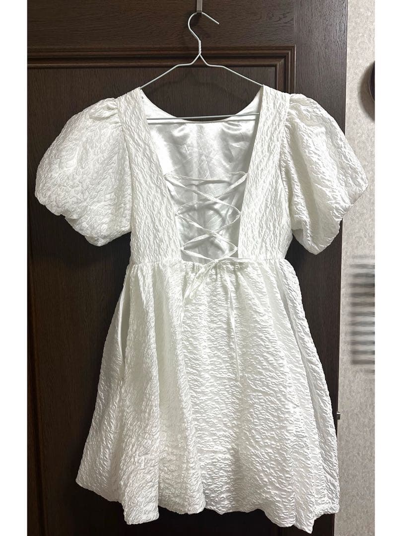 ワンピース Treat Urself Balloon flower jacquard op