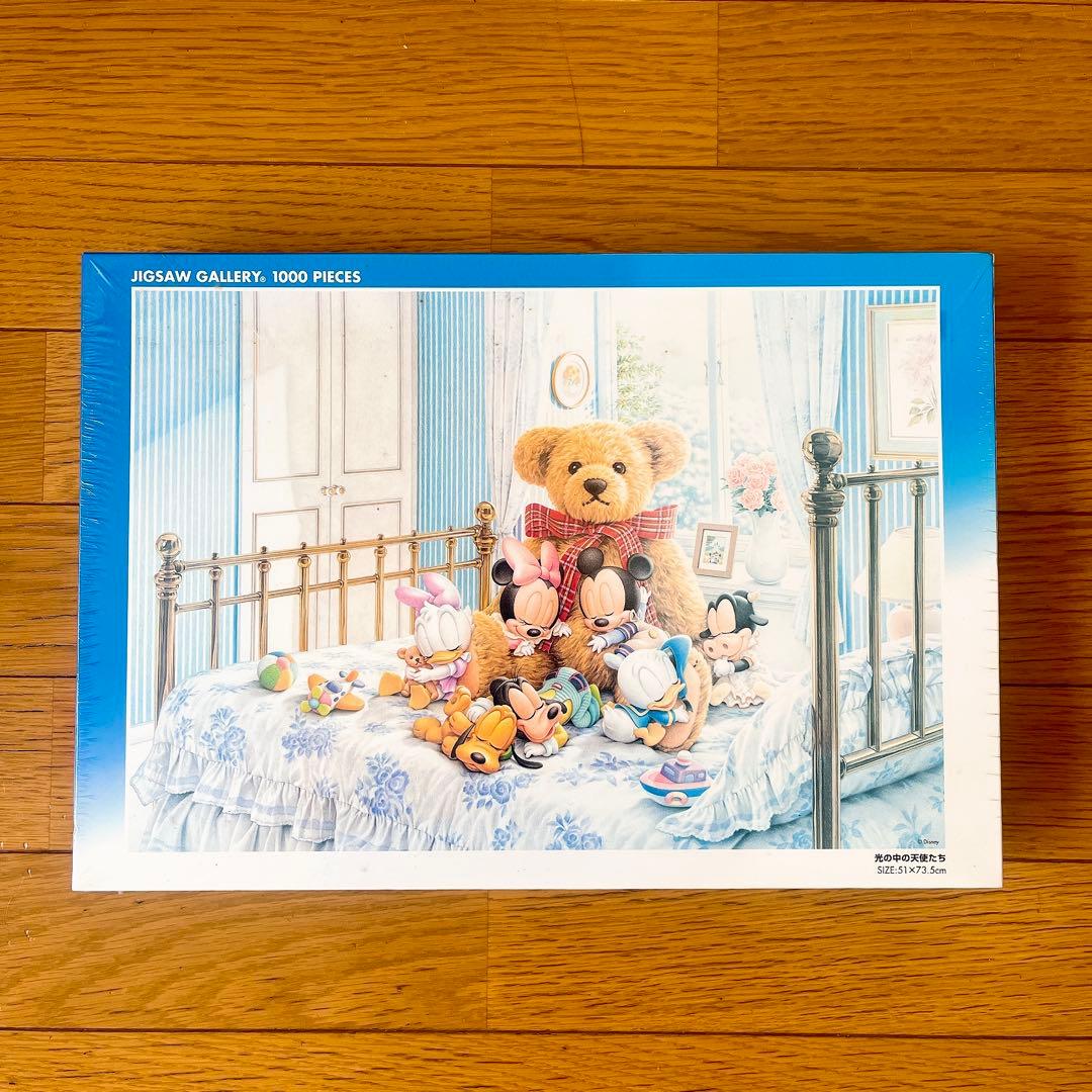 新品 未開封 廃盤 ディズニー 光の中の天使たち パズル 1000ピース