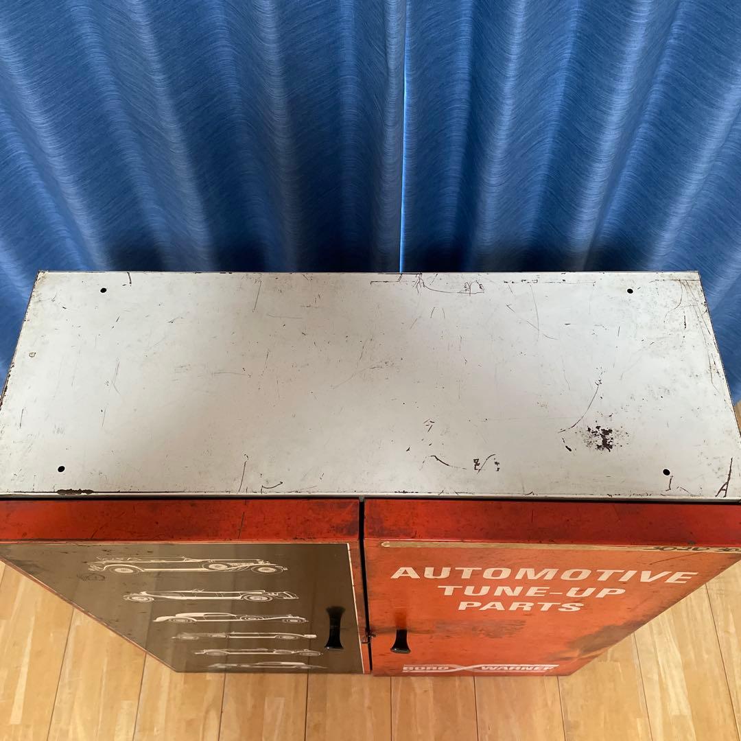 アメリカ　Borg Warner キャビネット　工具箱　アンティーク　棚