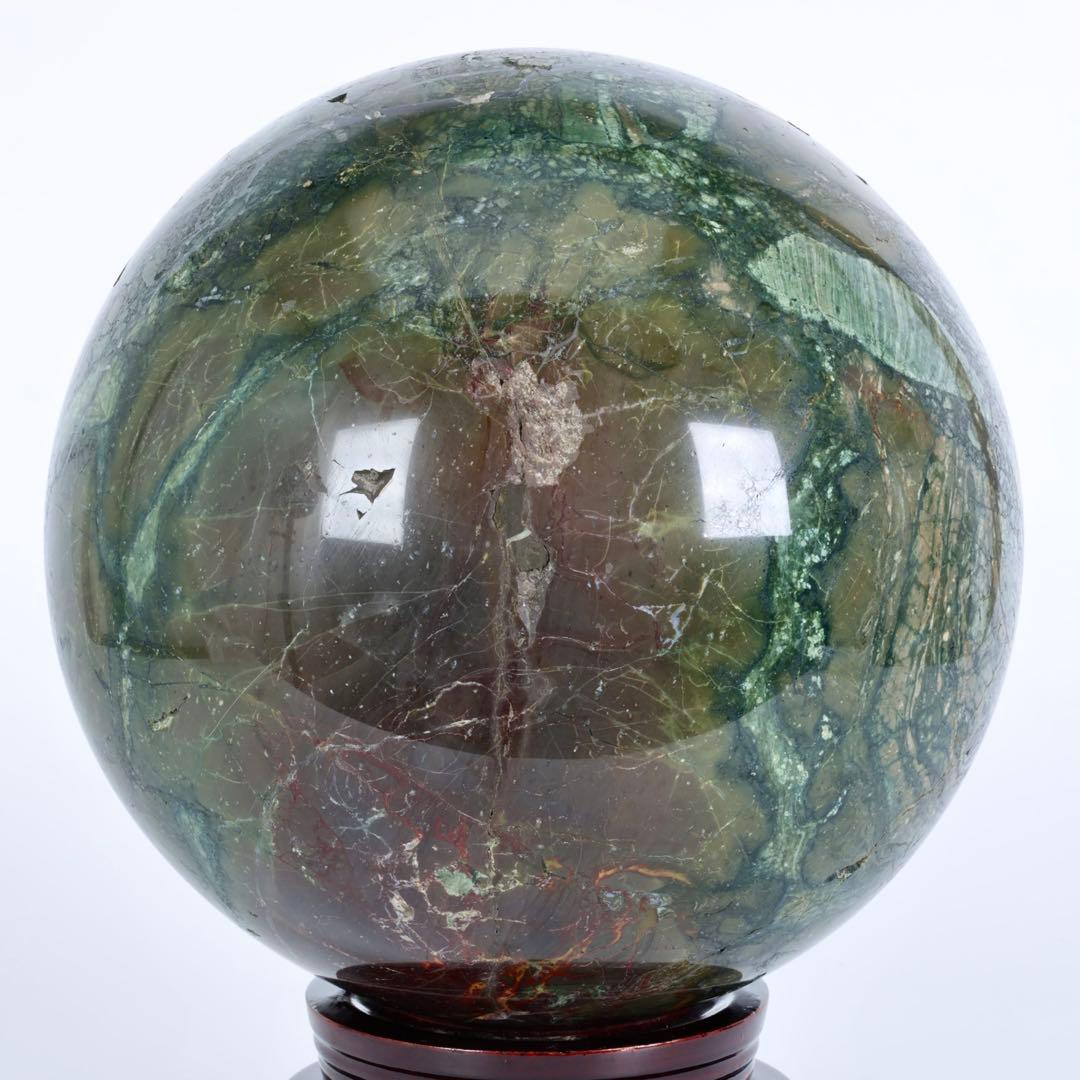 特大22.7kg 五色石 碧玉　玉 鑑賞石 飾石 天然石 美石 原石 大玉 台座