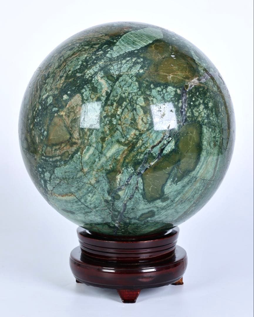 特大22.7kg 五色石 碧玉　玉 鑑賞石 飾石 天然石 美石 原石 大玉 台座