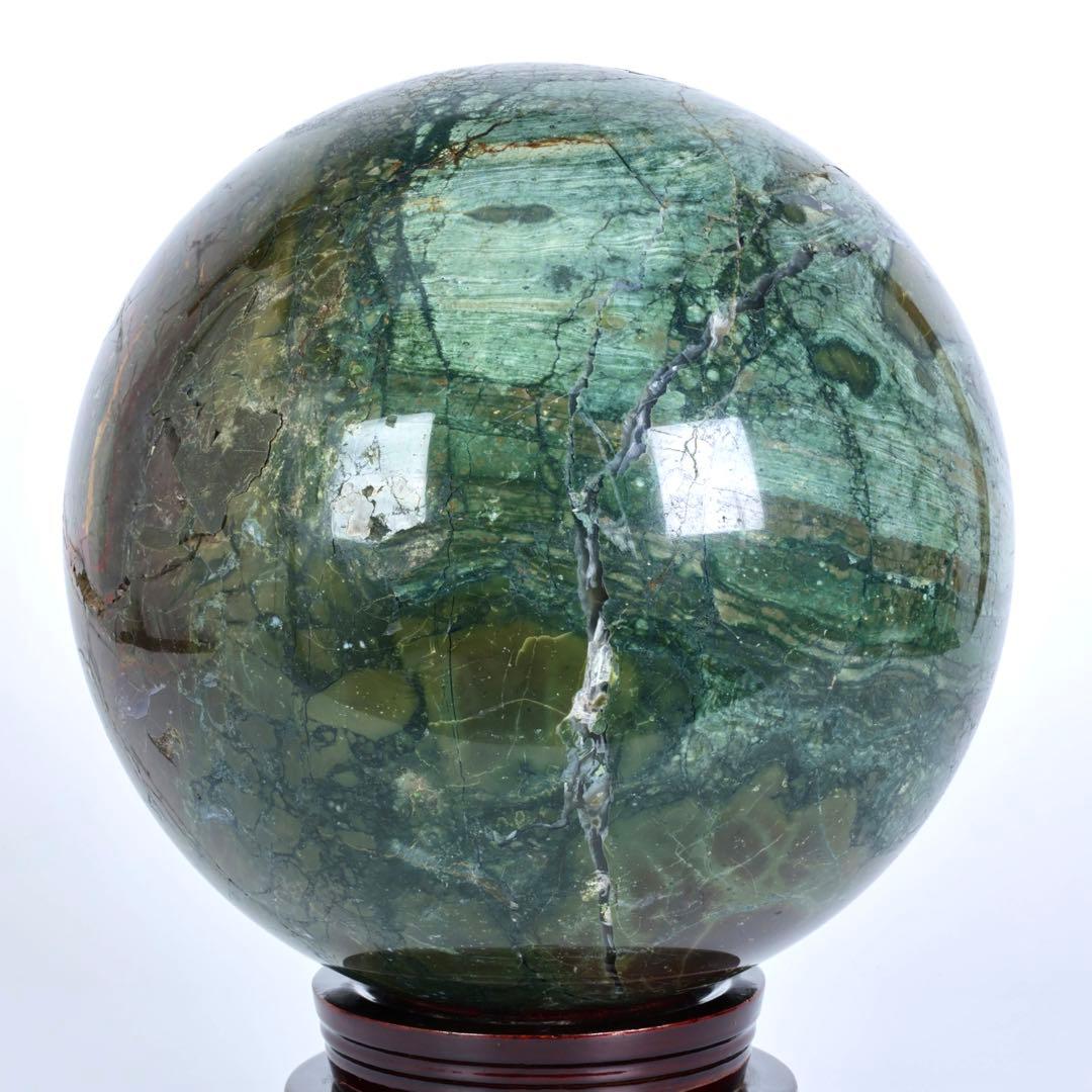 特大22.7kg 五色石 碧玉　玉 鑑賞石 飾石 天然石 美石 原石 大玉 台座