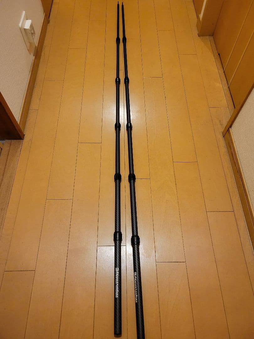 【2本セット】kemeko 3Kカーボンポール 180cm ブラック