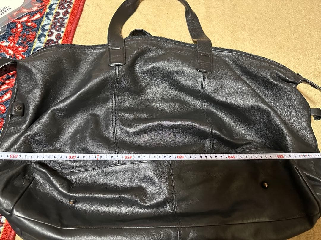 PORTER ブラックレザー ボストンバッグ