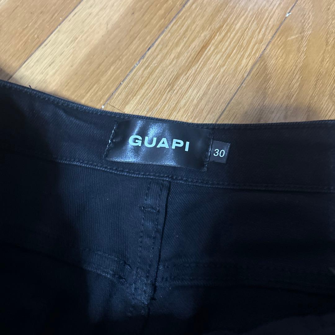 希少モデル✨GUAPI ブラックフレアパンツ30