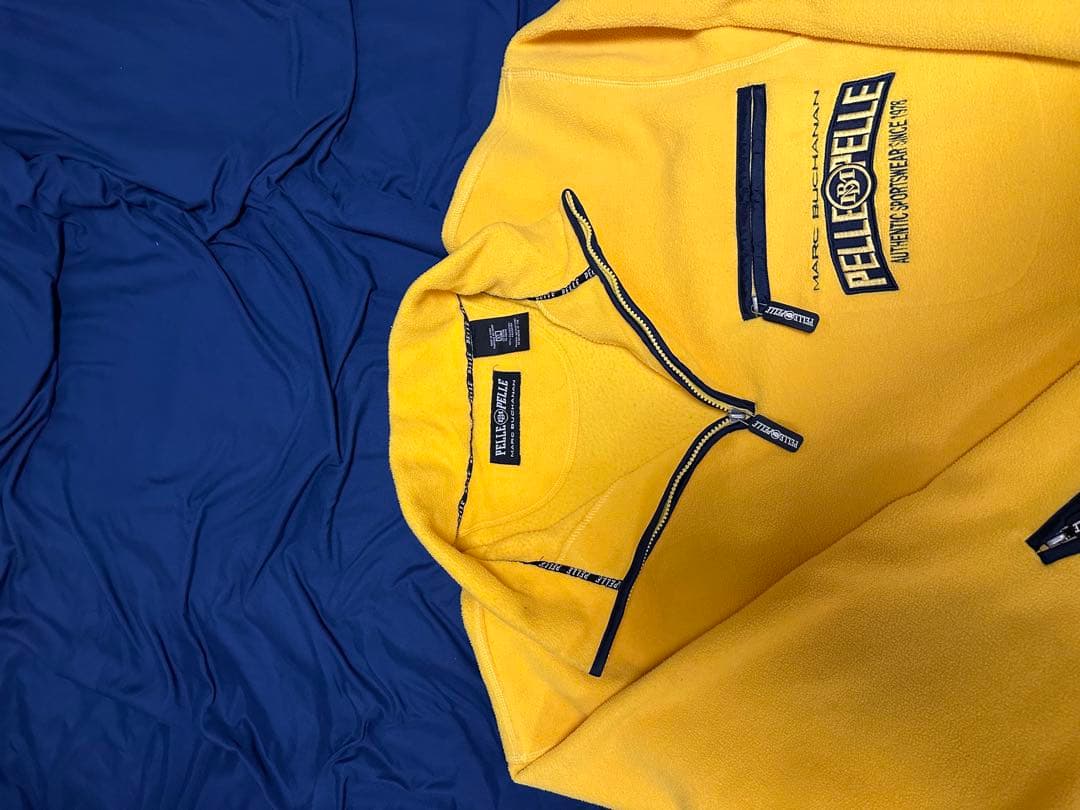 PELLEPELLE イエローハーフジップウェア xl b系