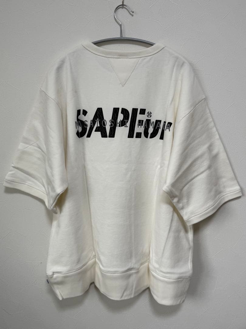 SAPEUR ホワイト スウェット 浜ちゃんコラボ(浜田雅功)
