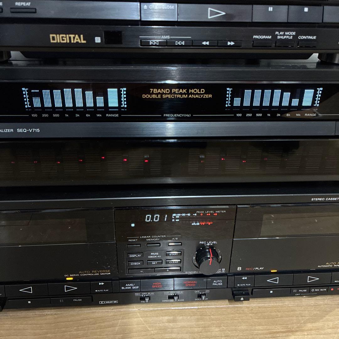 ソニー 希少上位　Liberty システムコンポ V715 セットです　動作ok