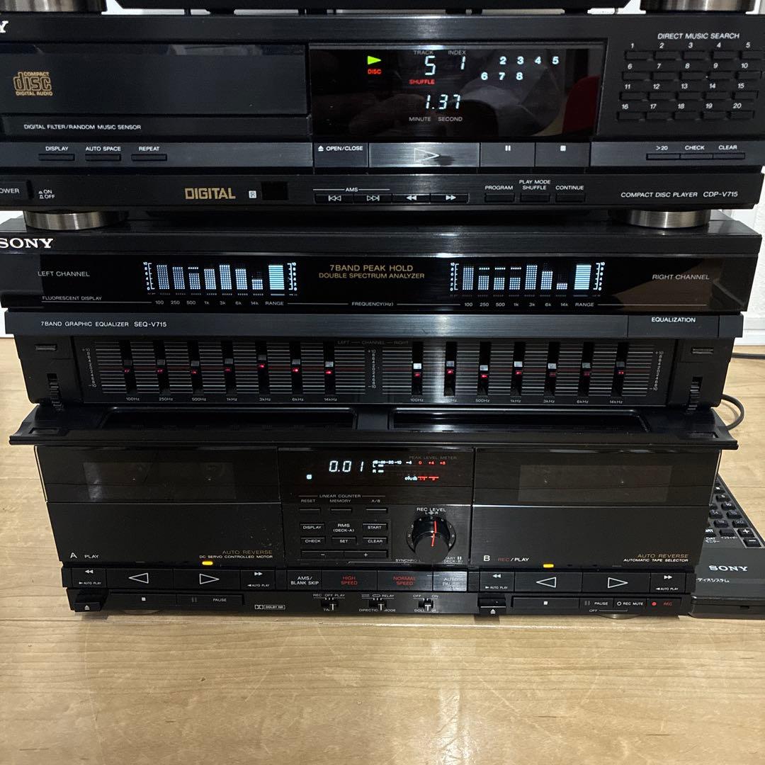 ソニー 希少上位　Liberty システムコンポ V715 セットです　動作ok