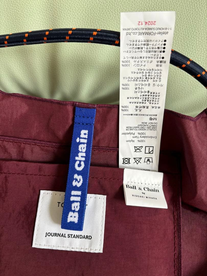 BALL&CHAIN×TOLIGHT 　コラボ　チューリップバッグ　新品