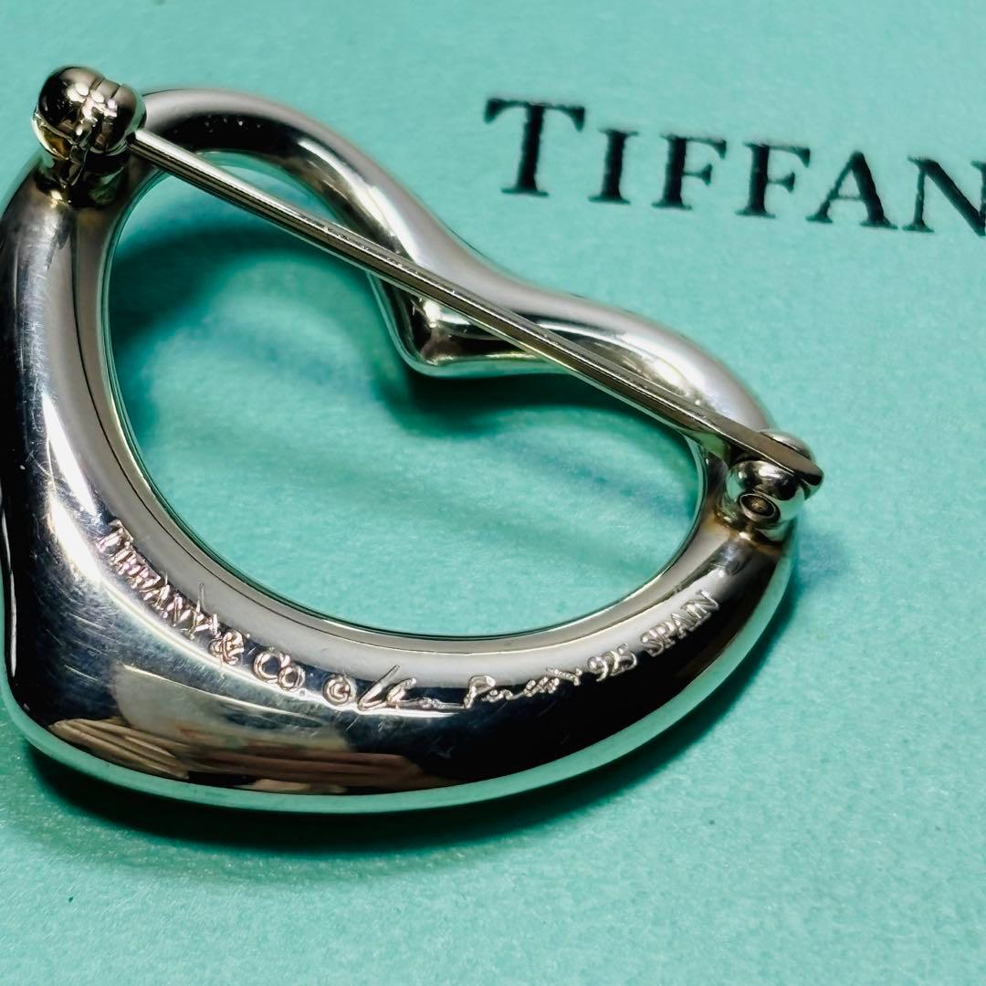 ティファニー ダイヤ オープンハート ブローチ 925 シルバー 希少 レア