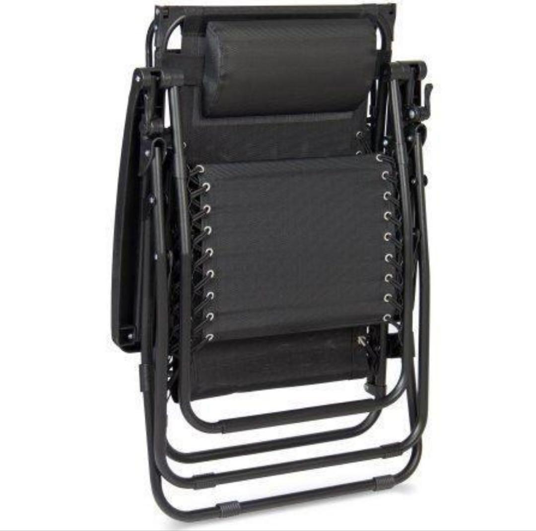★ウォールマートリクライニングチェア★無段調整★枕＆屋根＆トレー付★ブラック★