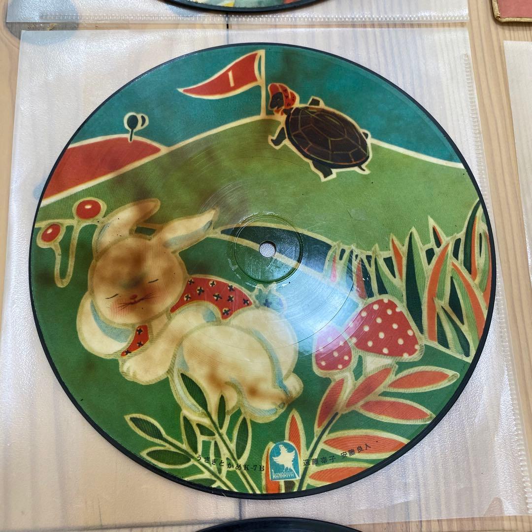 【希少】レコード10 ビクター カナリヤ　童謡　レトロ　ピクチャーレコード