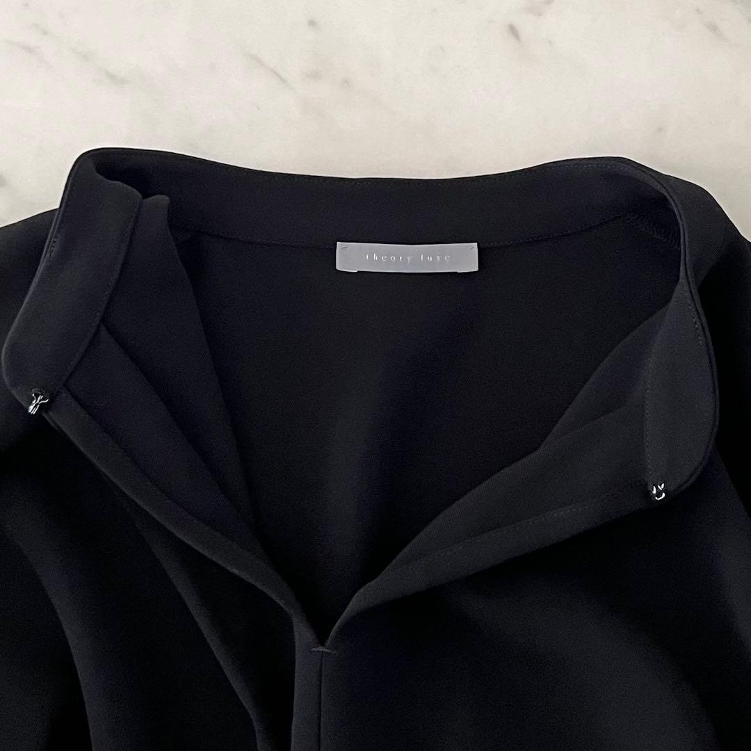 定価3,5万♪極美品セオリーリュクス Luve Wali Blouse 38 黒