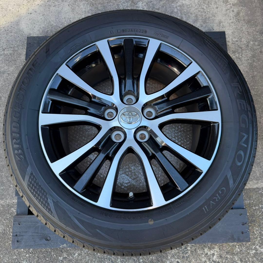 トヨタ エスティマ 50系 純正17インチ 夏タイヤブリヂストン レグノ