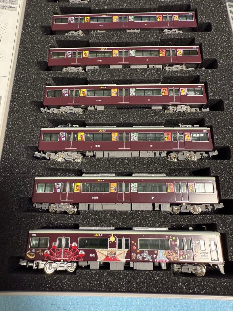 阪急電車 1300系 宝塚線 トムとジェリー号 8両編成セット 動力付　室内灯付