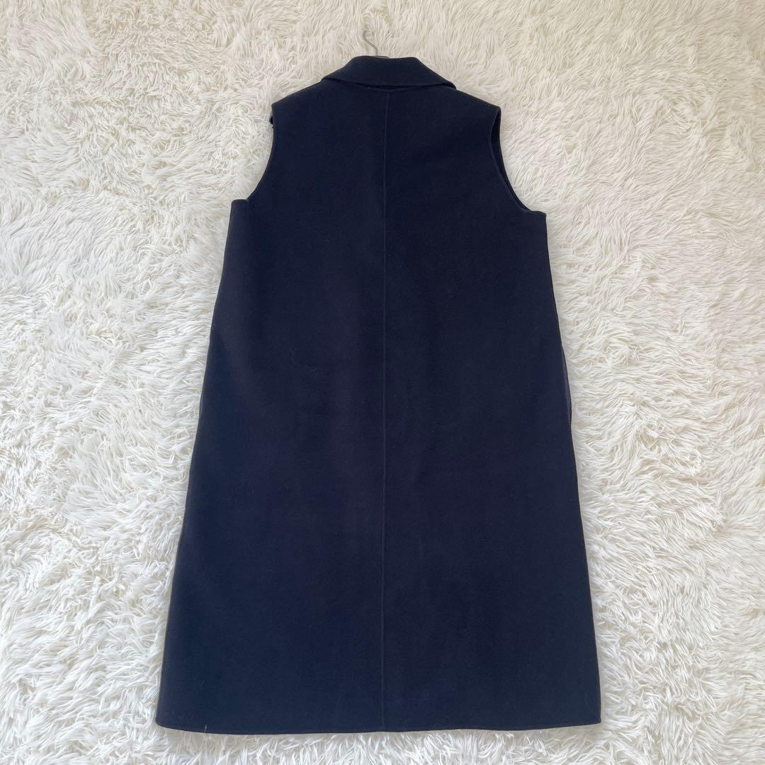 SOEJU ソージュ ウール リバー ロング ジレ ネイビー 2024年発売品