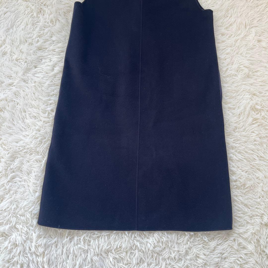 SOEJU ソージュ ウール リバー ロング ジレ ネイビー 2024年発売品