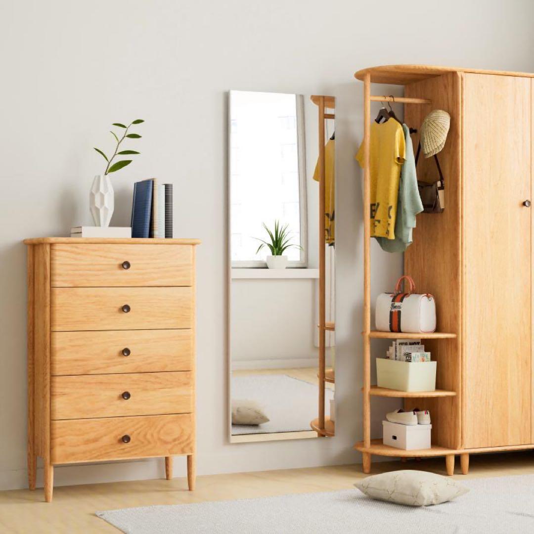 【新品】黒 壁掛け 姿見ミラー 全身鏡 40x145cm 防災 地震対策