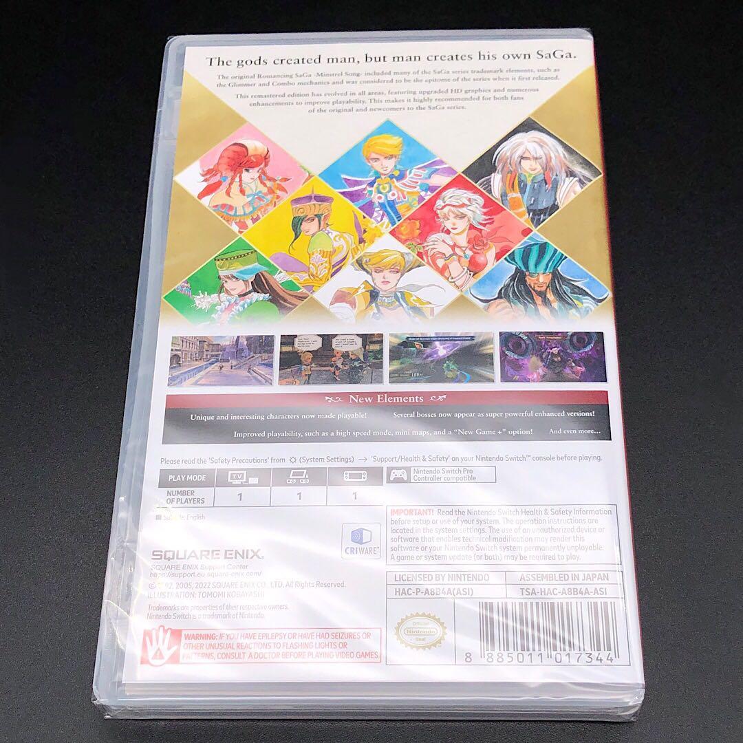 ロマンシング サガ ミンストレルソング リマスター 輸入版 switch