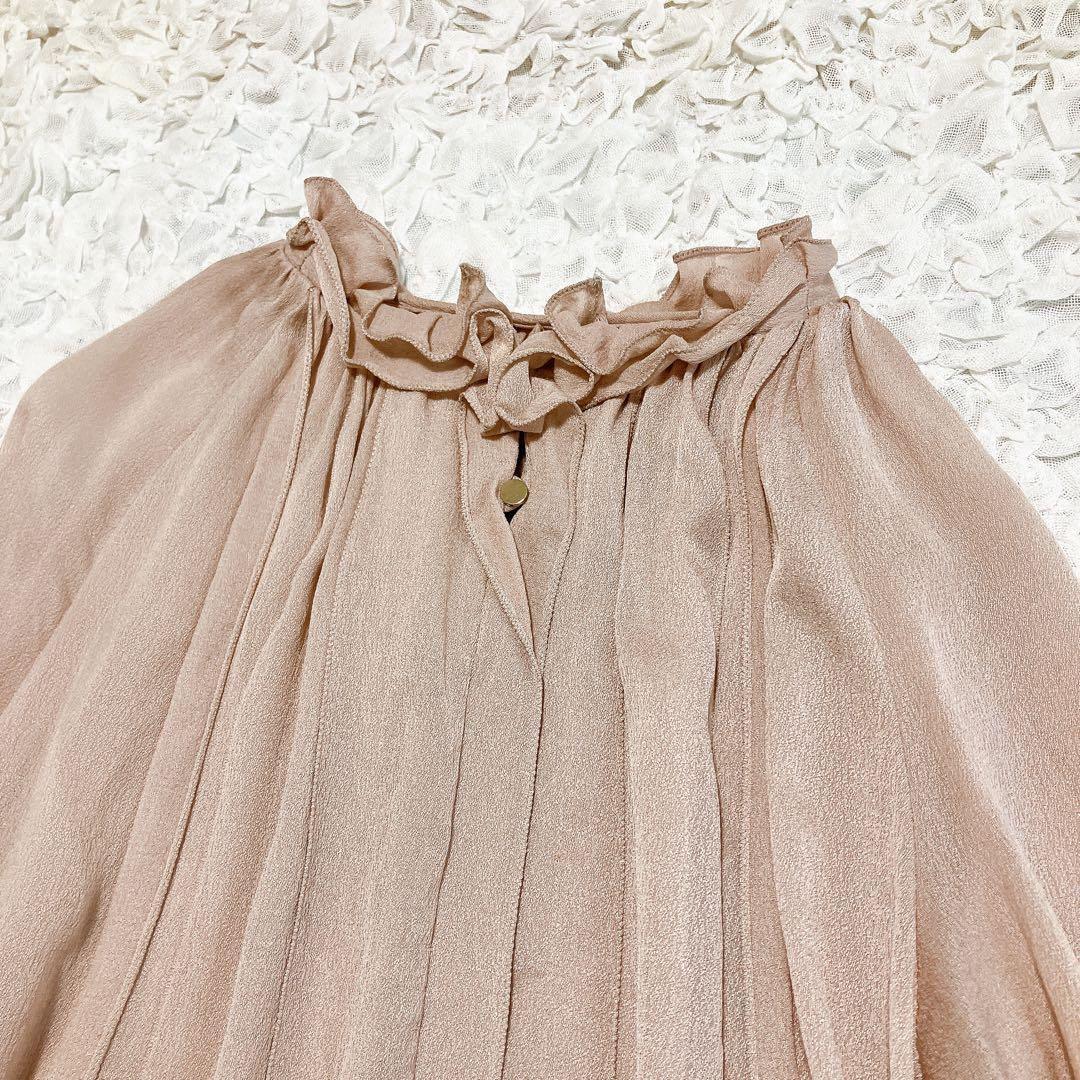 カタログ掲載【25SS】MORABITO SPELL フリルブラウス　ピンク