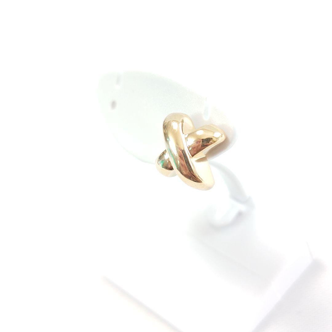 【希少】ティファニー クロスステッチ ラージサイズ ピアス 片耳用 6446