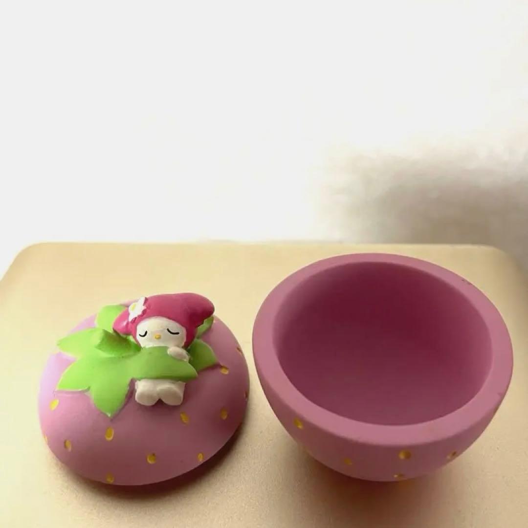 マイメロディー　蓋付き物入れ　置物