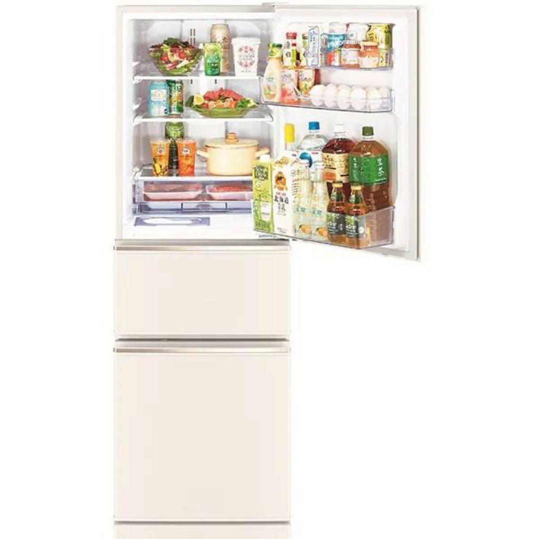三菱電機 ノンフロン 冷蔵庫 MR-CX27H W形 2023年製 272L