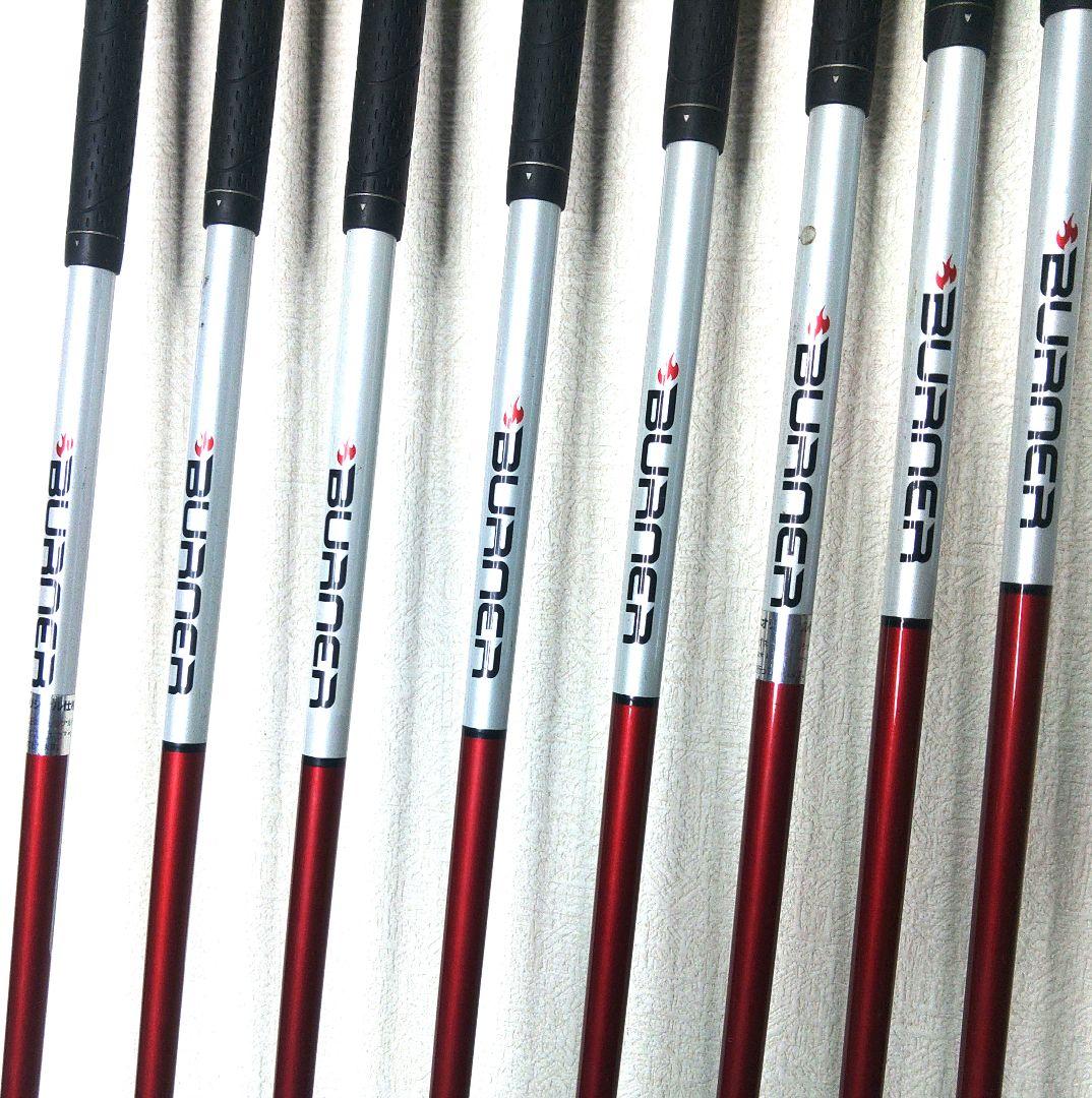 レフティ　テーラーメイド　バーナー　メンズ　アイアンセット　純正カーボン（S）