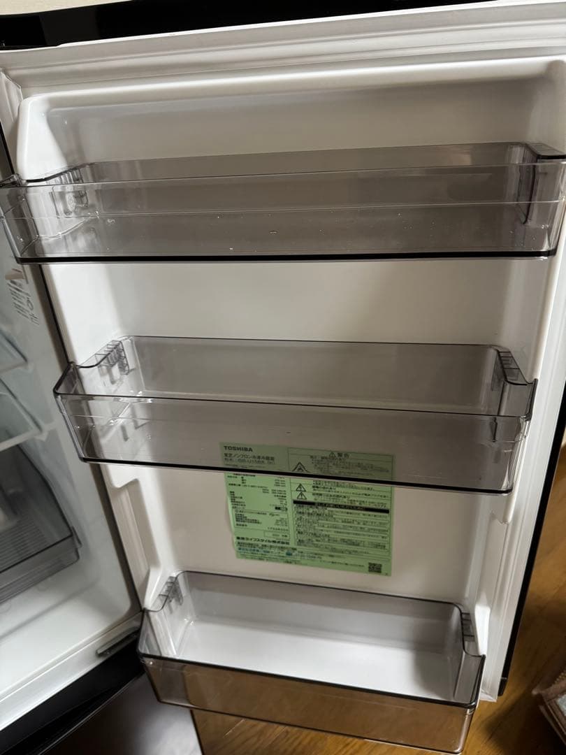 【美品】東芝 冷蔵庫TOSHIBA GR-U15BS(K) 153L 2023年