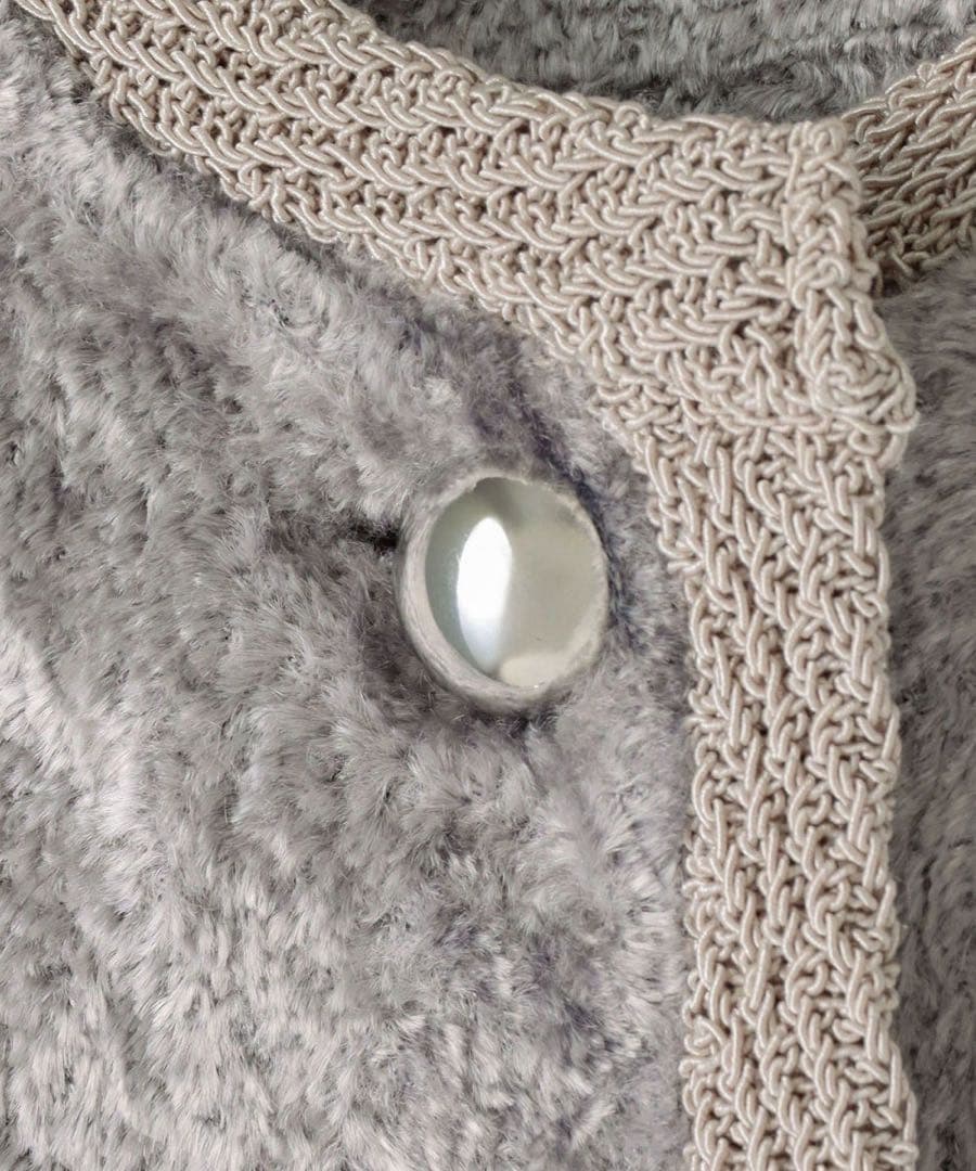 アルアバイル　ベロアニットジャケット