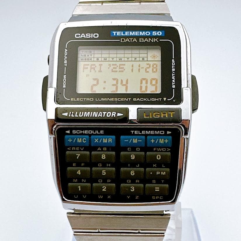 カシオ データバンク DBC-630 テレメモ50 ヴィンテージ メンズ腕時計