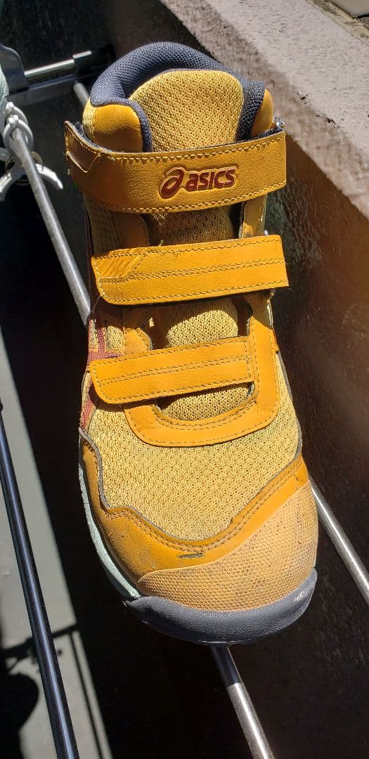 ASICS 安全靴 イエロー/オレンジ/グレー