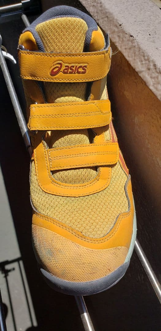 ASICS 安全靴 イエロー/オレンジ/グレー