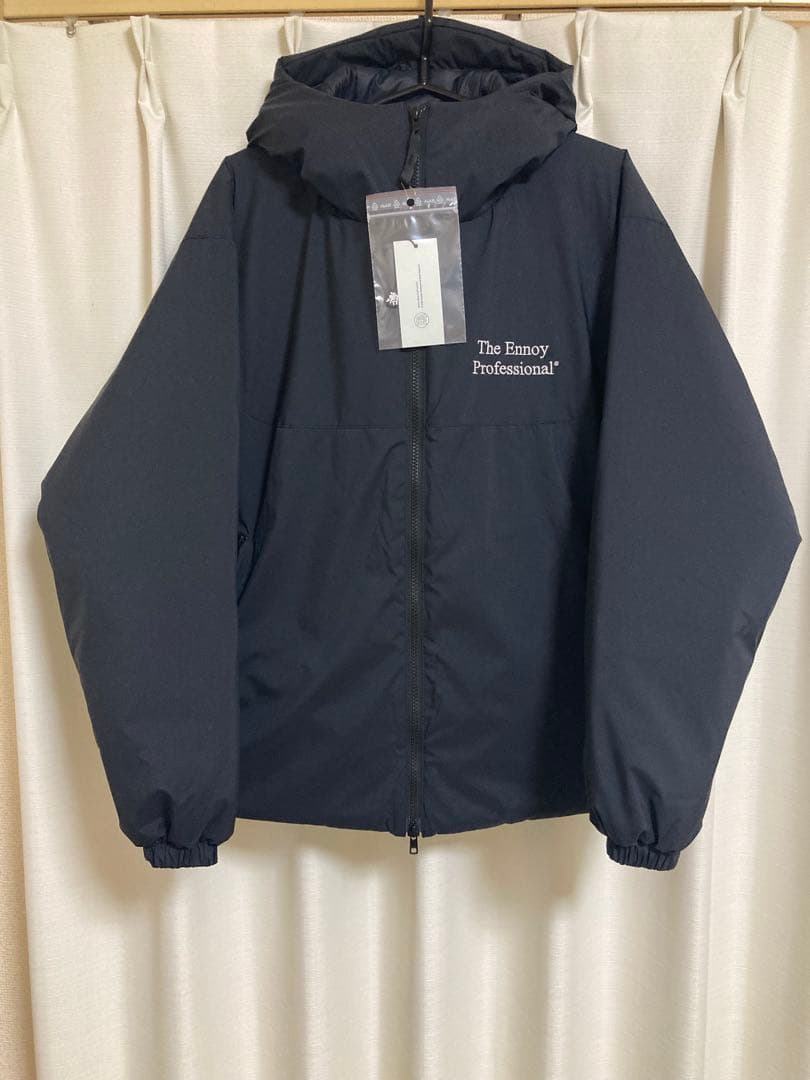 ENNOYスタイリスト私物 PADDED NYLON HOODIE 黒 Sサイズ