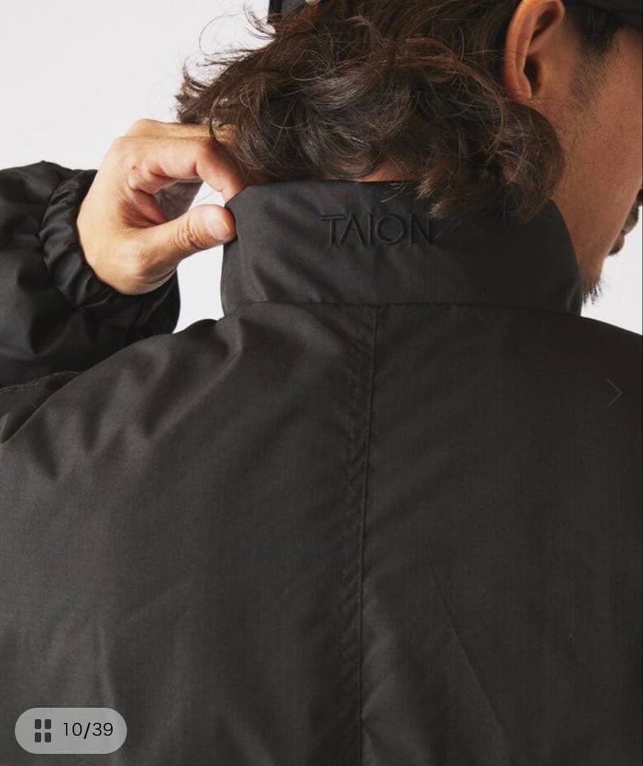 TAION / タイオン 別注 リバーシブル ショートモッズ ダウンブルゾン