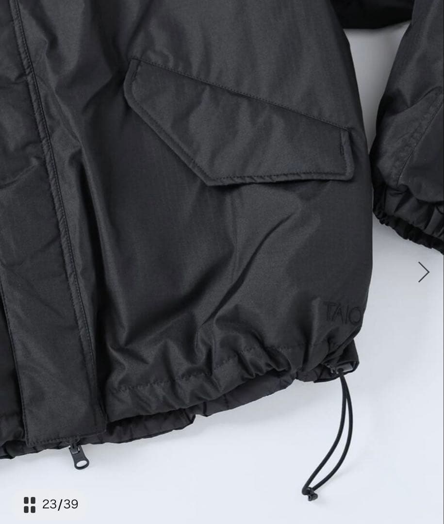 TAION / タイオン 別注 リバーシブル ショートモッズ ダウンブルゾン