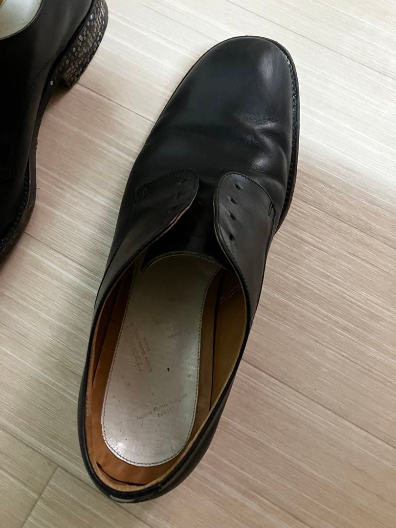 激レア　マルタンマルジェラ　ブラック ドレスシューズ 39 釘ソール