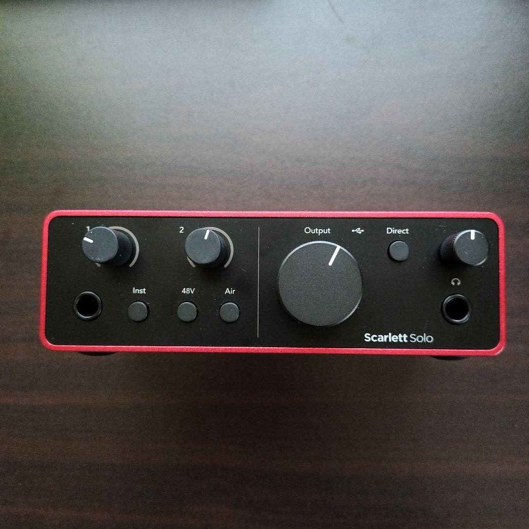 DTM・DAW Focusrite scarlett solo 4th Gen (gen4)