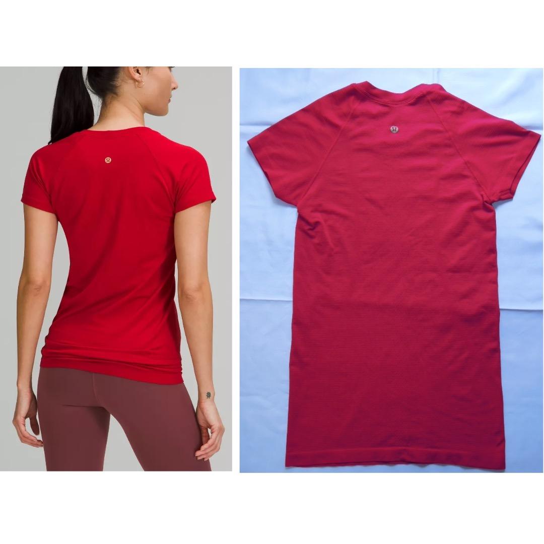 未使用に近い9000円 ルルレモン Swiftly 半袖シャツ ヒップ丈 4