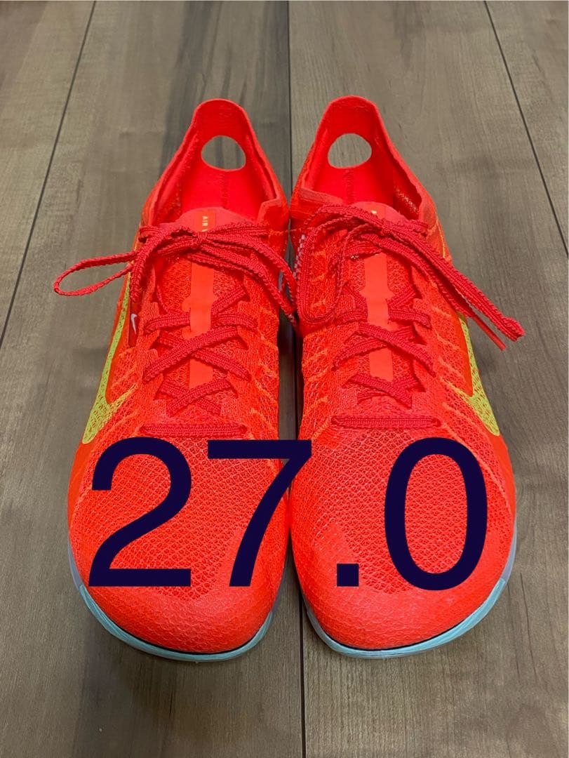 NIKEエアズームビクトリー2 27cm ピン、シューズ袋付き