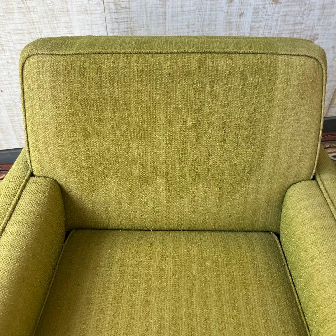 ② 昭和レトロ ミッドセンチュリー 一人掛けソファー ロビーチェア アームチェア
