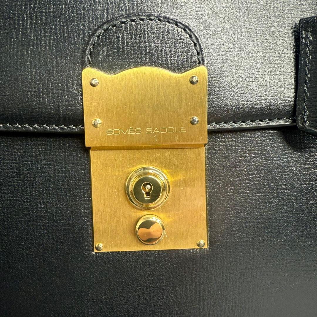 SOMES SADDLE ソメス サドル エグゼクティブ ダレスバッグ ブラック