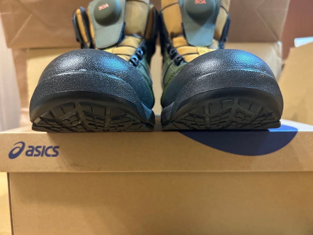 ASICS CP BOAシステム安全靴 オリーブグリーン