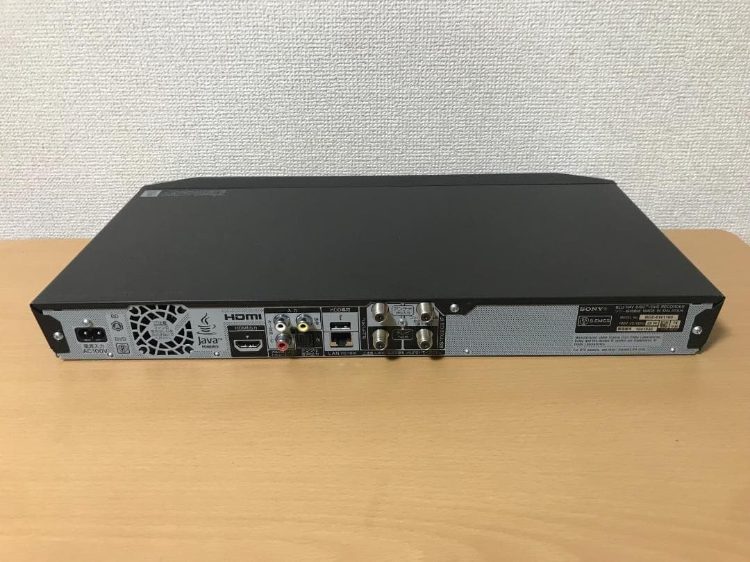 ソニー ブルーレイレコーダー 「BDZ-EW1100」 動作品②